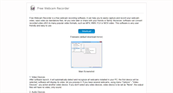 Desktop Screenshot of freewebcamrecorder.com