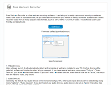 Tablet Screenshot of freewebcamrecorder.com